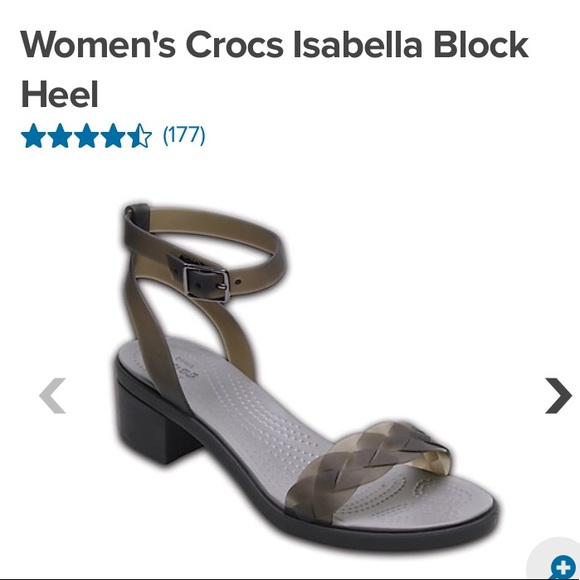 crocs block heel